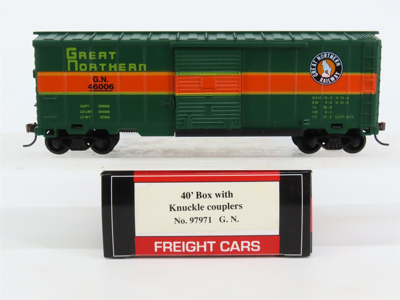 HO Scale Model Power 97971 GN Great Northern 40' Boxcar #46006