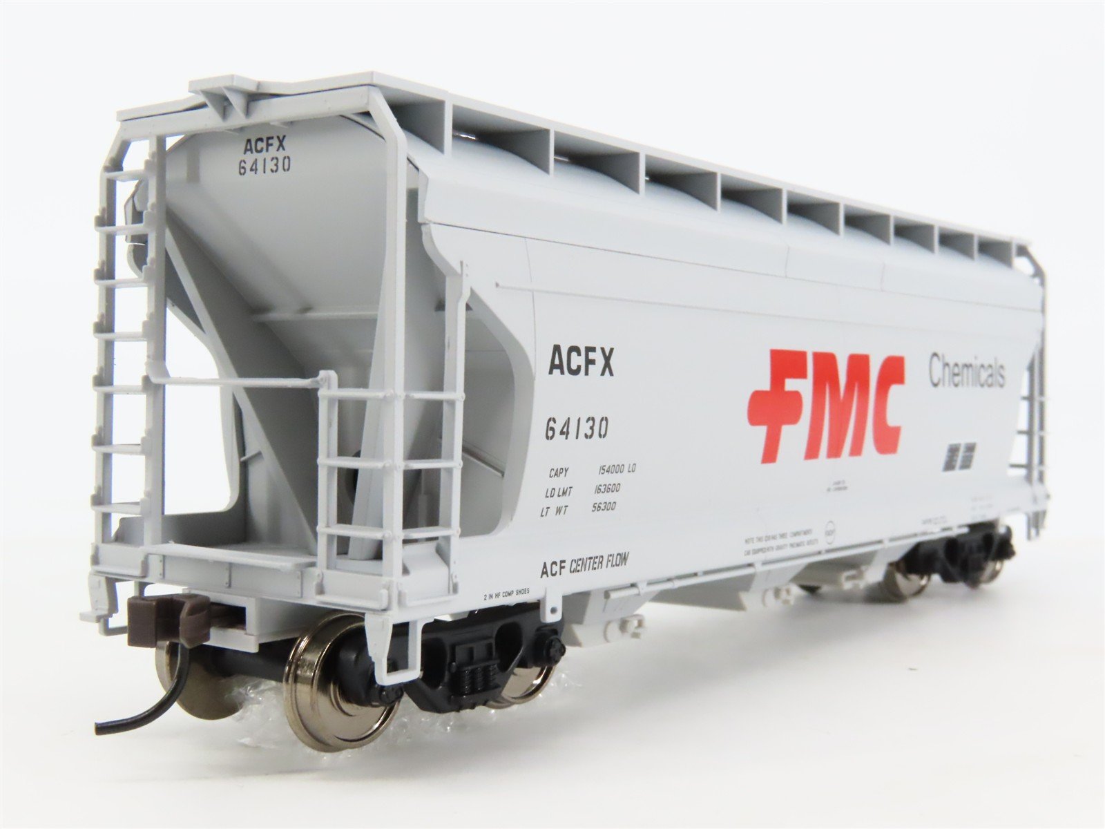 HO Scale Atlas 995 ACFX FMC Chemicals ACF 3560 Covered Hopper #64130