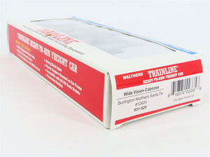 HO Scale Walthers Trainline 931-520 BNSF Railway Wide Vision Caboose #12624