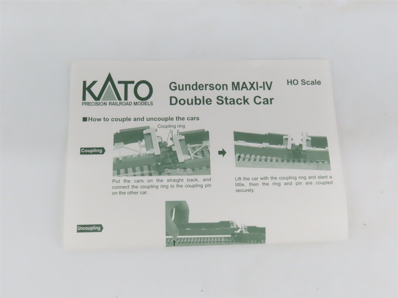 HO Scale Kato 30-9017 DTTX Gunderson MAXI-IV Double Stack 3-Piece Car #732170