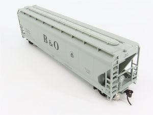 HO Scale Accuready 92075 B&O Baltimore & Ohio 3-Bay Covered Hopper #837029