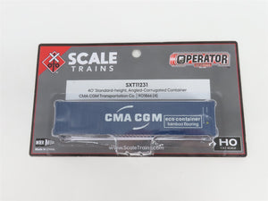 HO ScaleTrains SXT11231 CMA CGM 40' Corrugated Container - Sealed