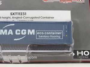 HO ScaleTrains SXT11231 CMA CGM 40' Corrugated Container - Sealed