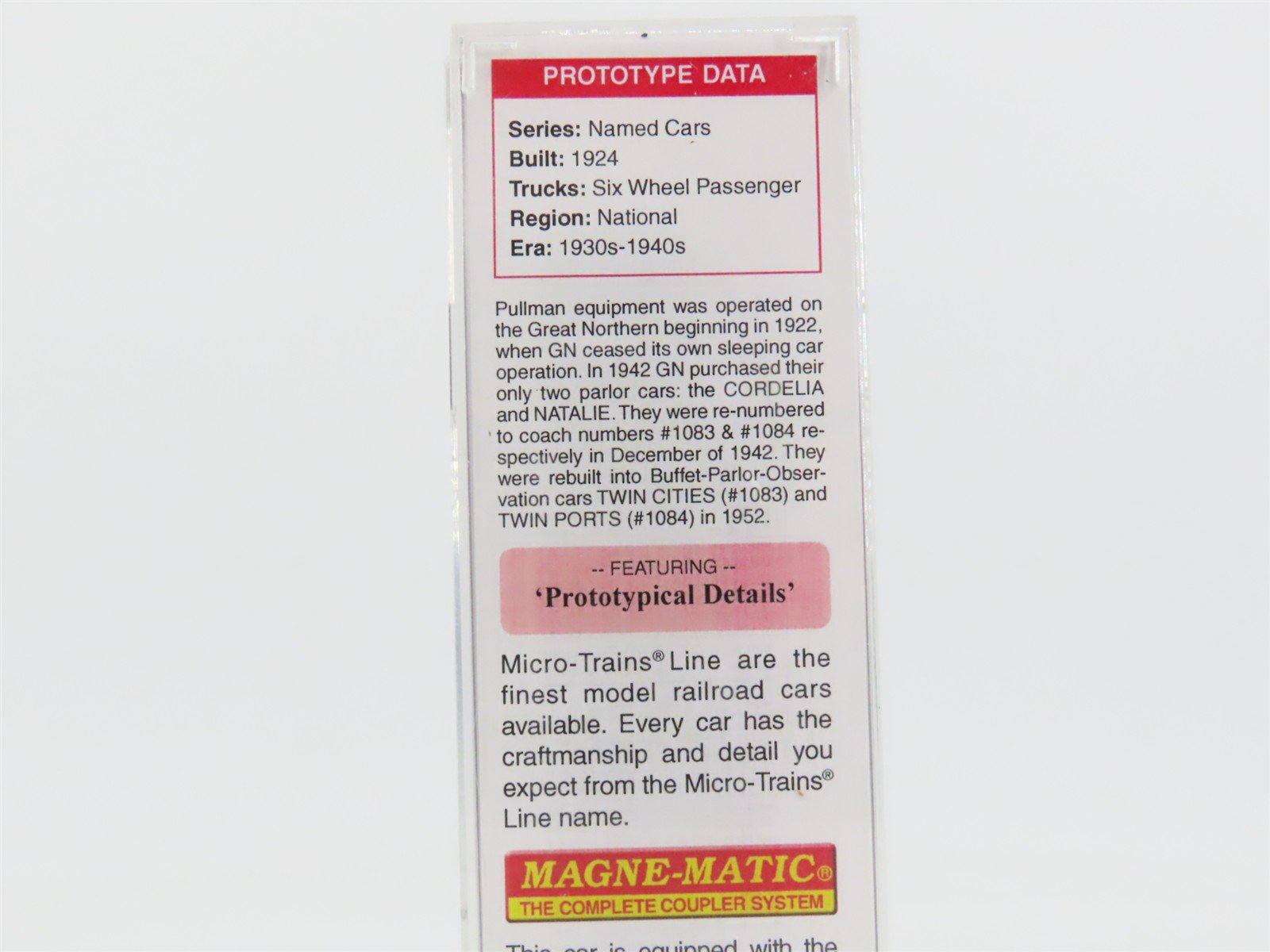 N Micro-Trains MTL 14300020 GN 83' 28-1 Parlor Passenger 