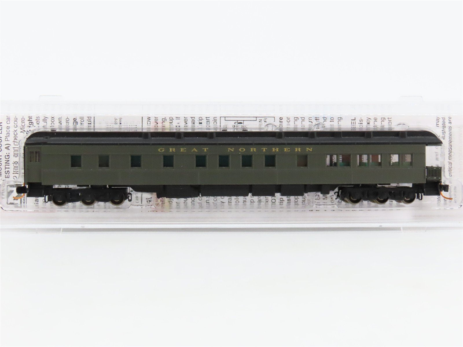 N Micro-Trains MTL 14400020 GN Heavyweight Observation Passenger No# - Upgraded