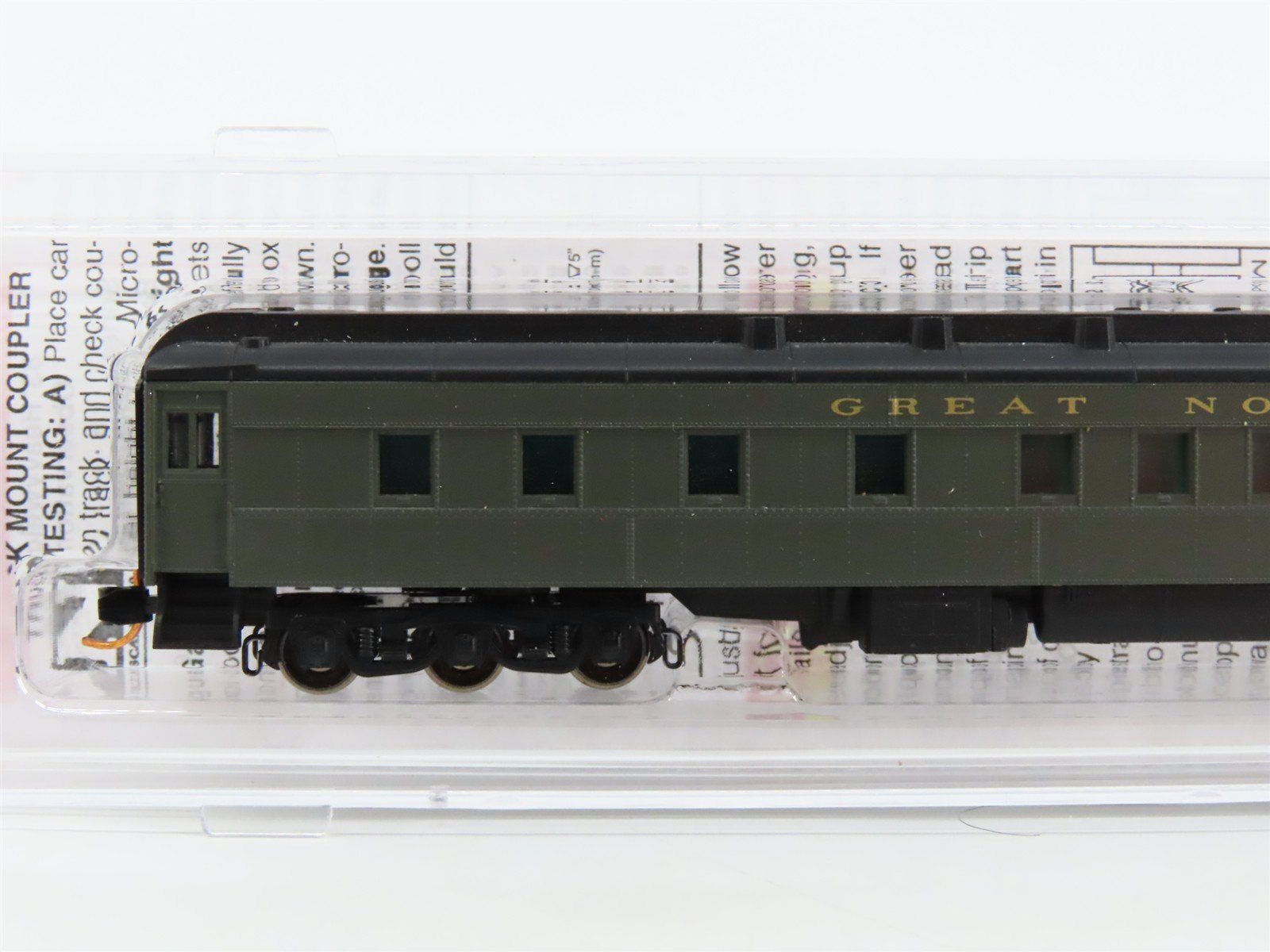N Micro-Trains MTL 14400020 GN Heavyweight Observation Passenger No# - Upgraded