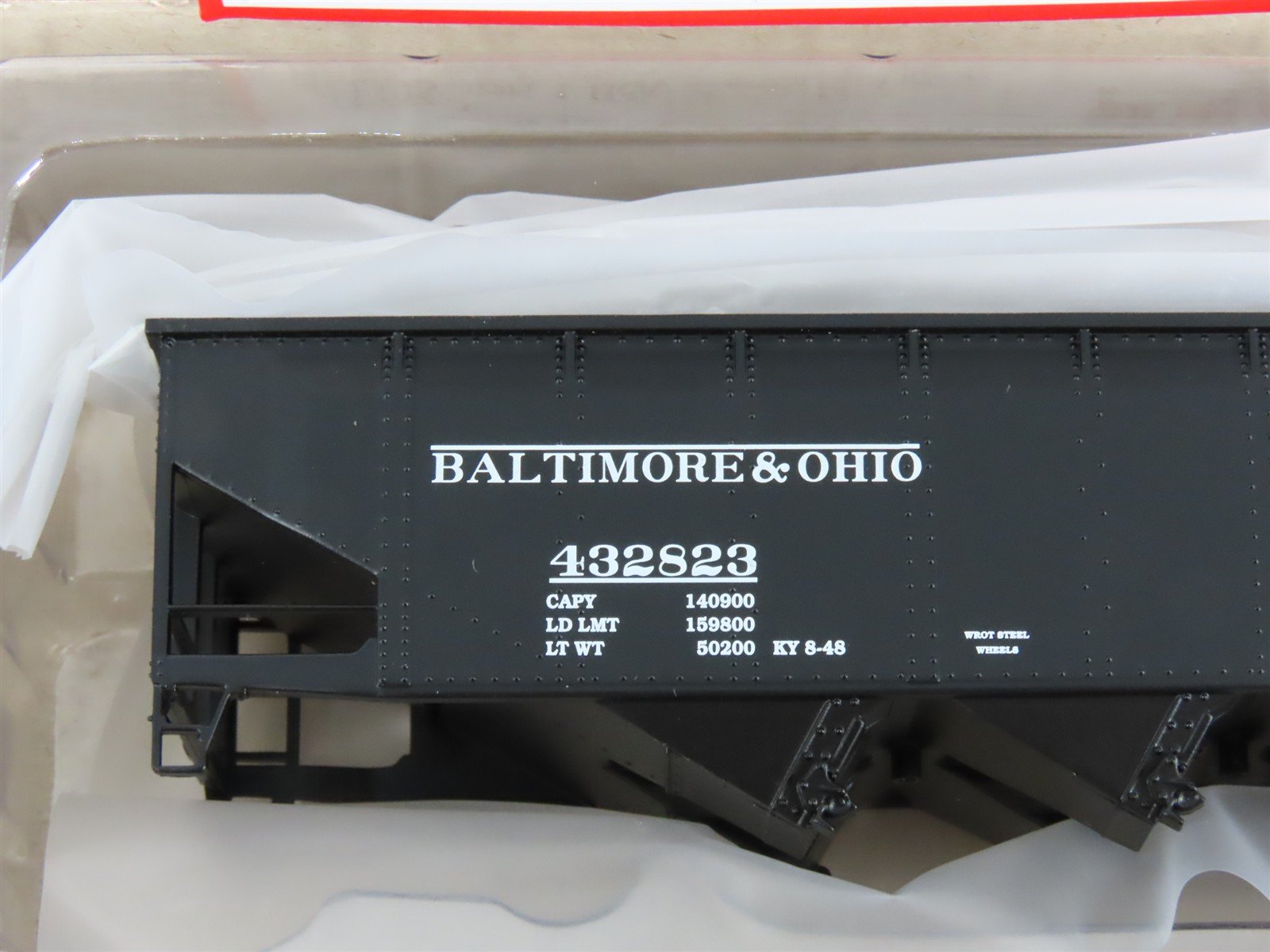 HO Scaletrains.com SXT1204 B&O Baltimore & Ohio 70-Ton Open Hopper #432823 Kit