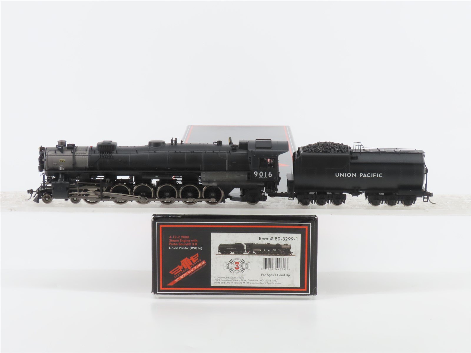HO MTH 80-3299-1 UP Union Pacific 4-12-2 9000-Class Steam #9016 - w/ DCC & Sound