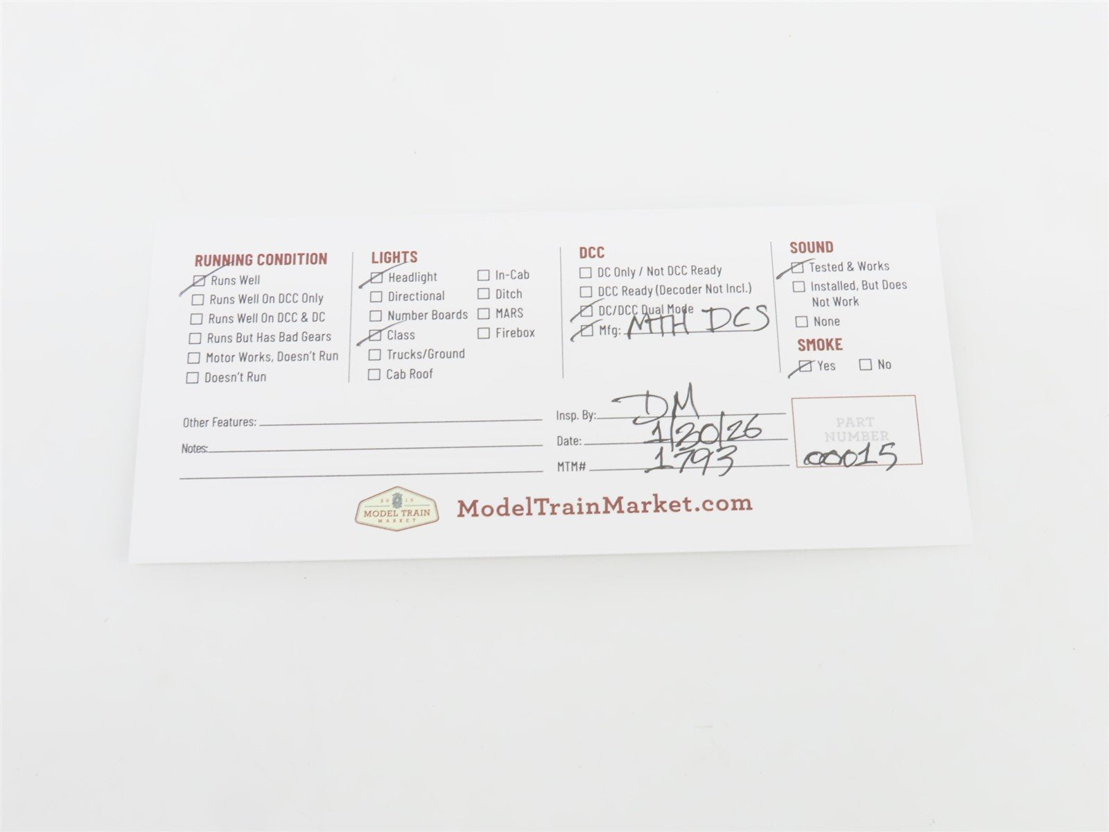 HO Scale MTH ERIE Railroad 2-8-8-8-2 Triplex Steam #5015 w/ DCC & Sound