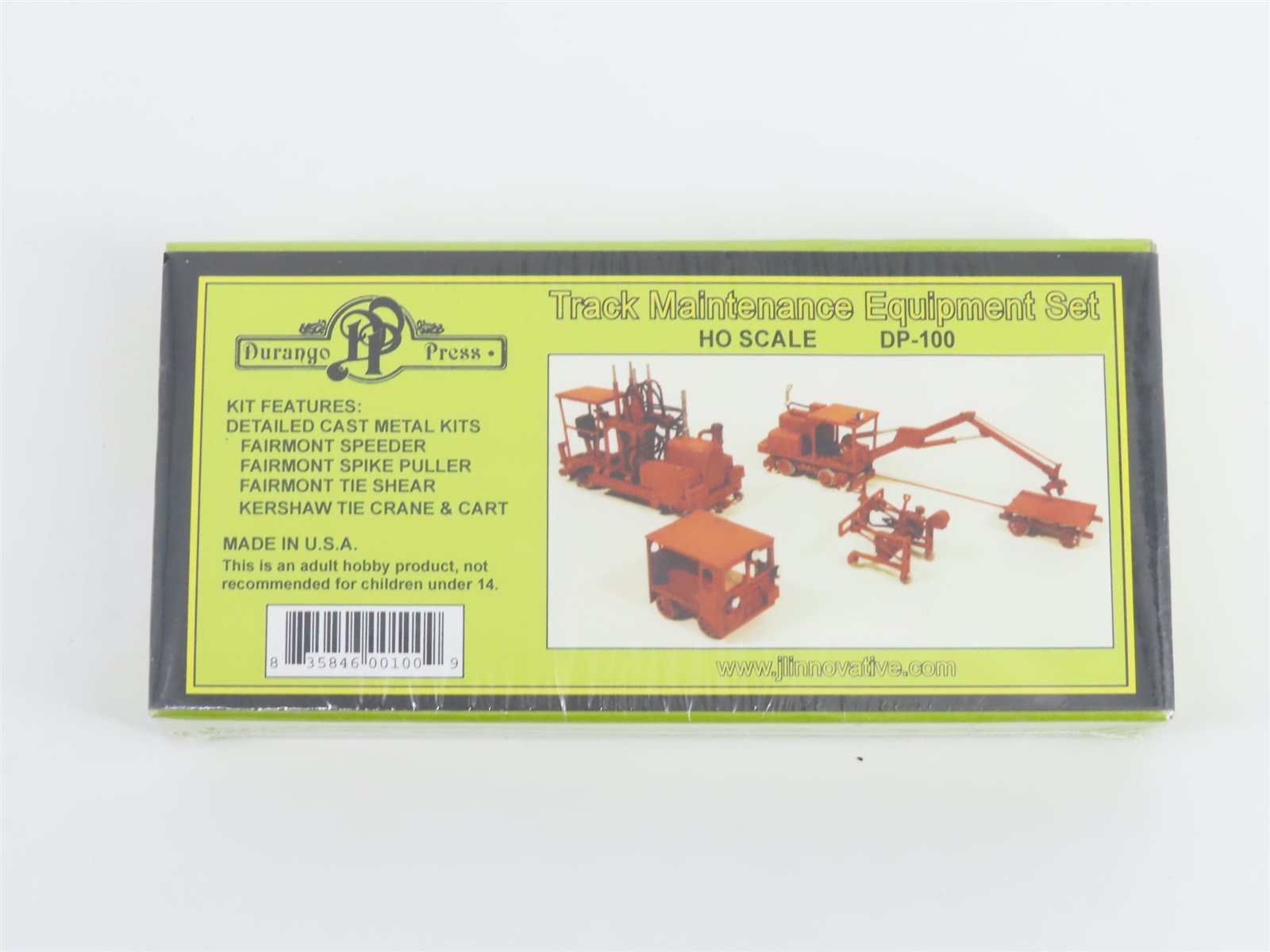 HO 1/87 Scale Durango Press Kit DP-100 Track Maintenance Equipment