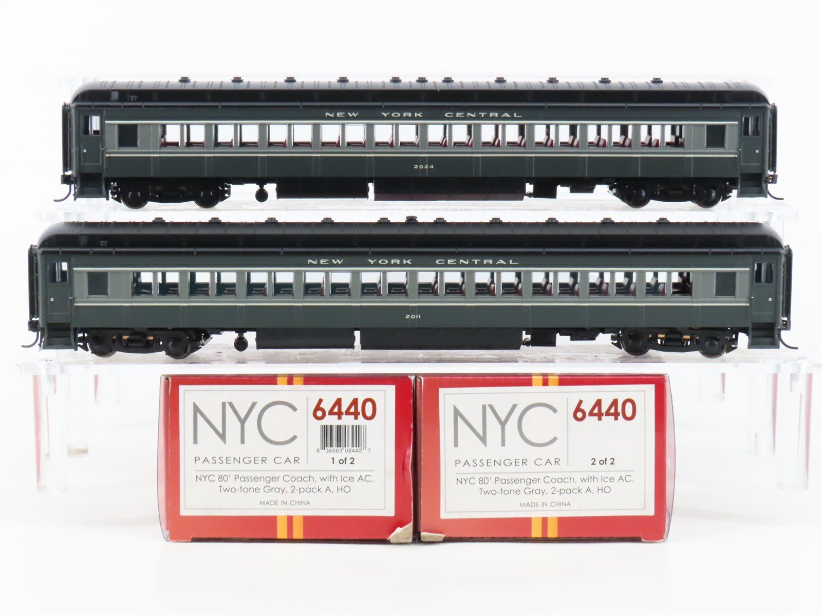 HO Broadway Limited BLI 6440 NYC New York Central 80' Coach Passenger 2-Pack