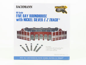 HO 1/87 Scale Bachmann Kit #45020 Five Bay Roundhouse w/ E-Z Track - SEALED