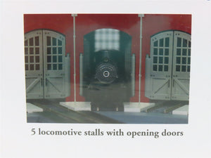 HO 1/87 Scale Bachmann Kit #45020 Five Bay Roundhouse w/ E-Z Track - SEALED