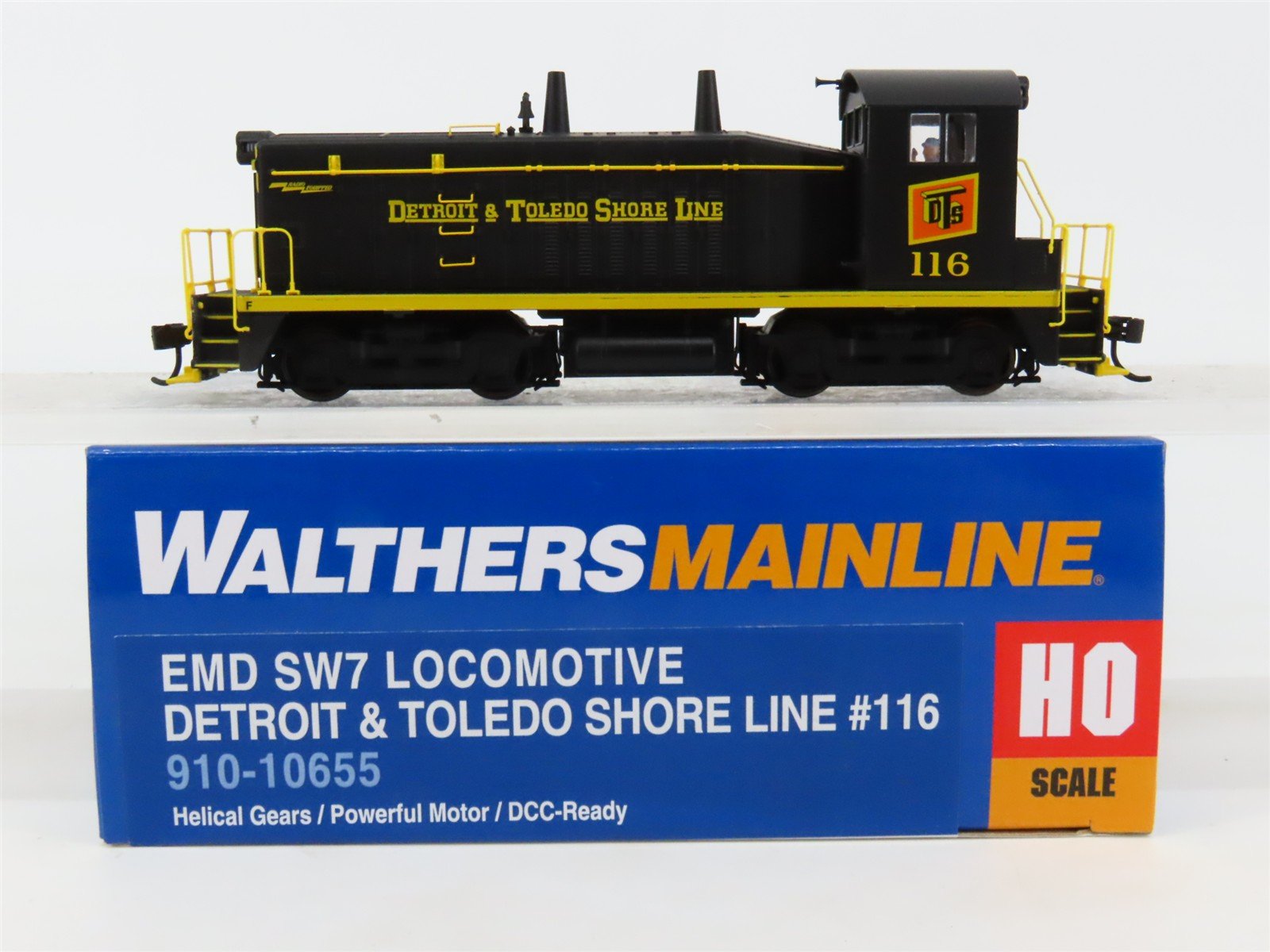 HO Scale Walthers Mainline 910-10655 DTS Railway SW7 Diesel Locomotive #116