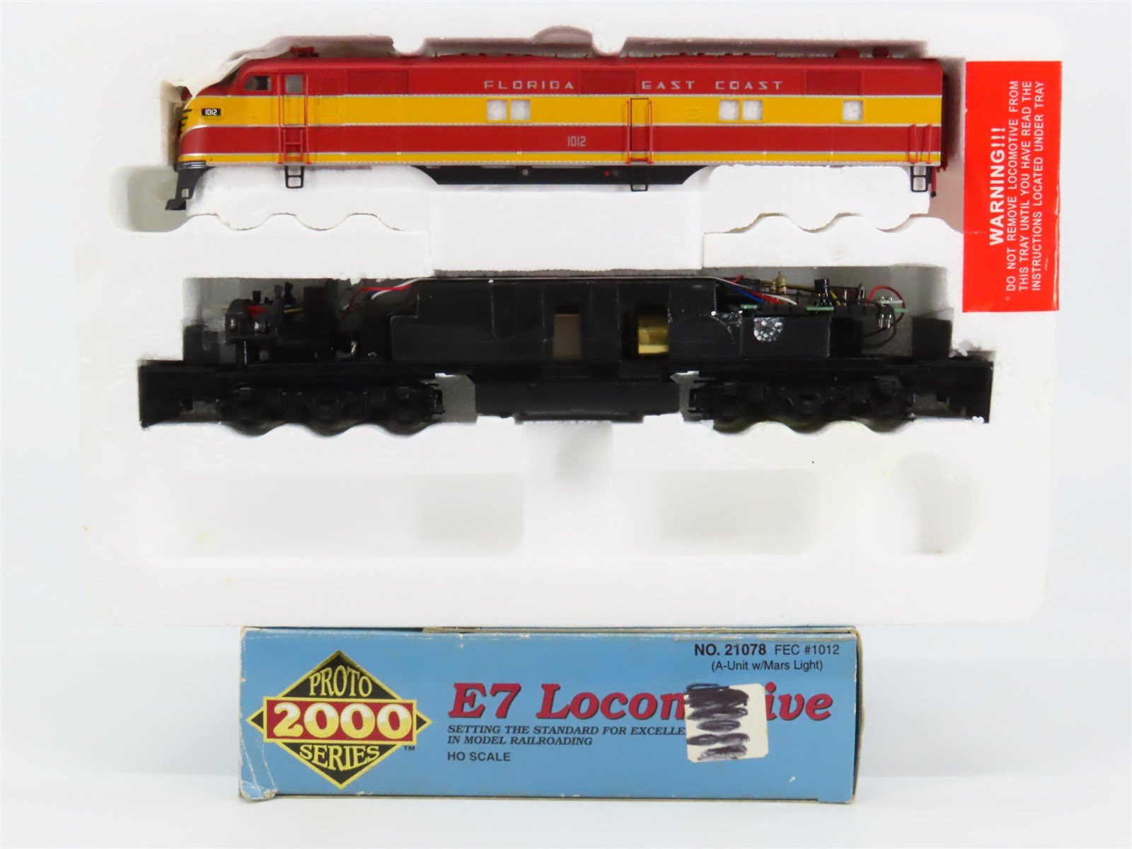 HO Scale Proto 2000 21078 FEC Florida East Coast E7A Diesel Locomotive #1012