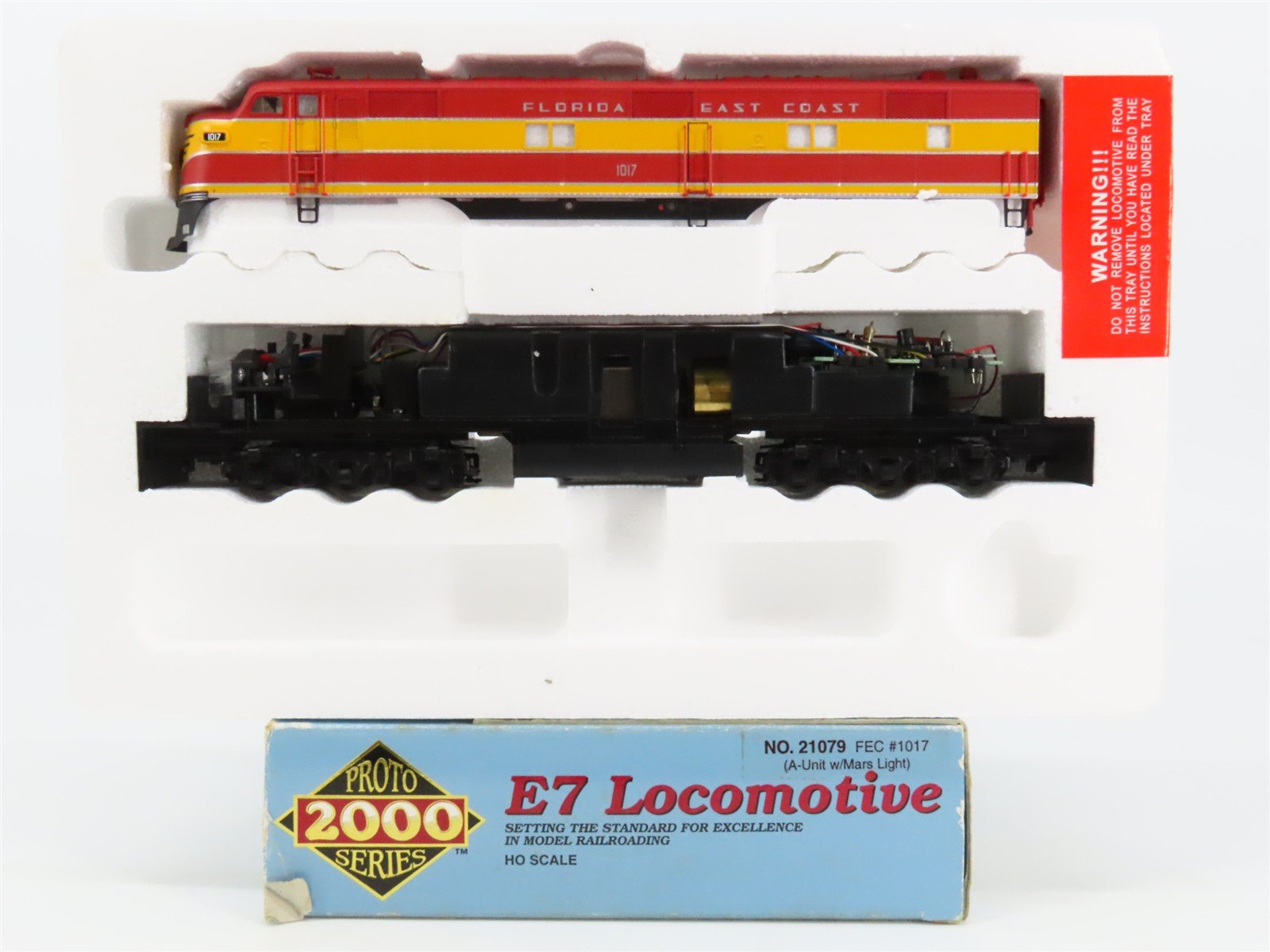 HO Scale Proto 2000 21079 FEC Florida East Coast E7A Diesel Locomotive #1017
