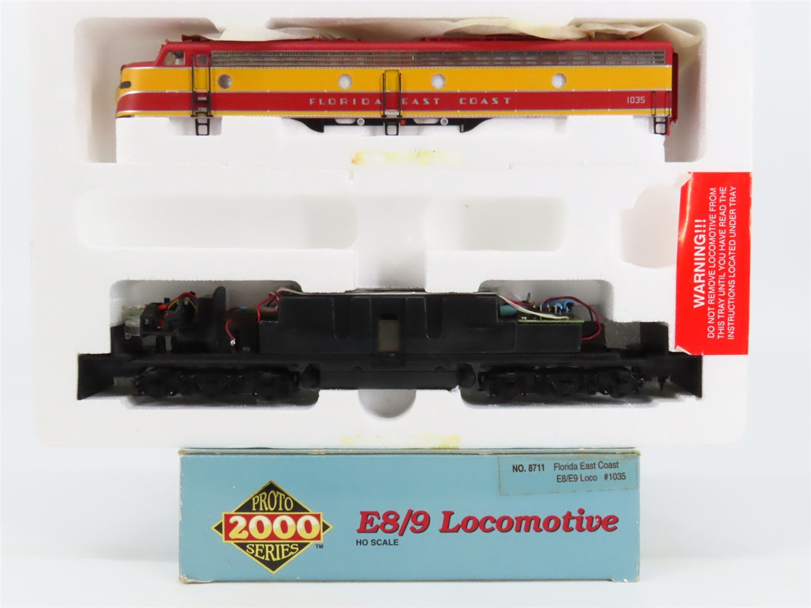 HO Scale Proto 2000 8711 FEC Florida East Coast E8/9A Diesel Locomotive #1035