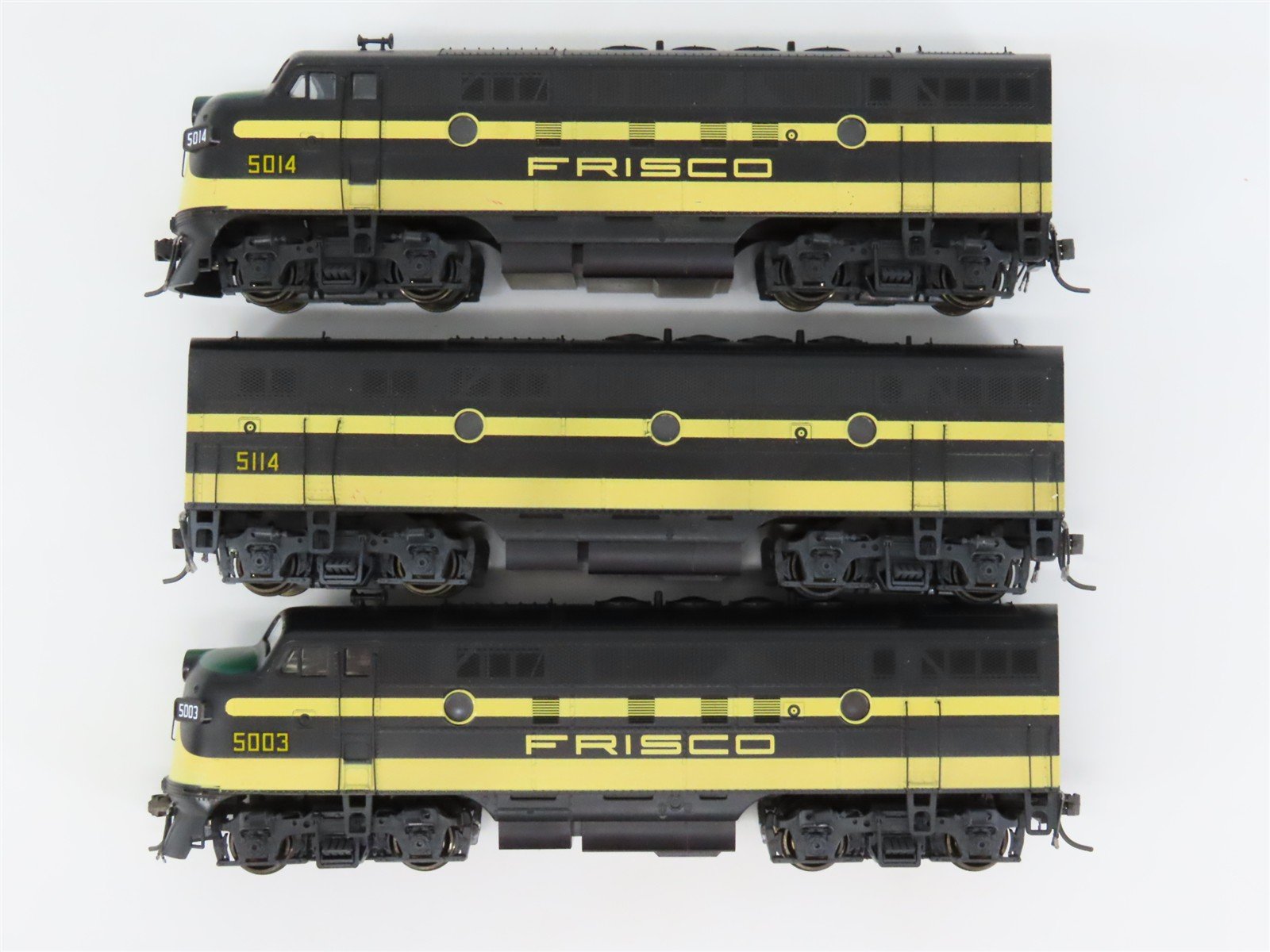 HO Scale KATO SLSF Frisco EMD F3A/B/A Diesel Locomotive Set - Custom Rd #'s