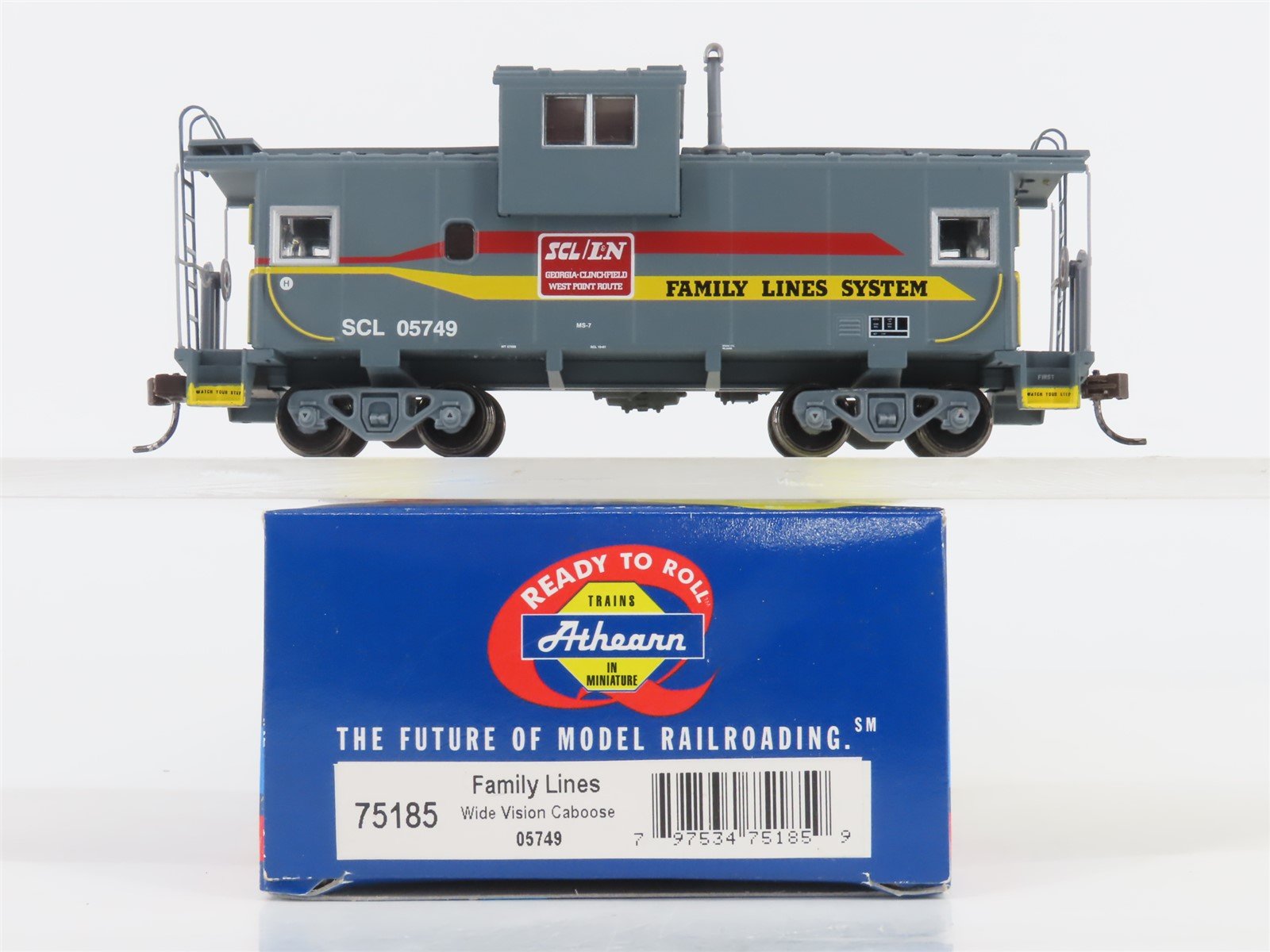 HO Scale Athearn 75185 SCL/L&N Family Lines Wide Vision Caboose #05749