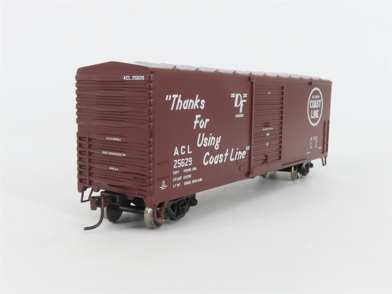 HO Scale Athearn 70420 ACL Atlantic Coast Line 40' Single Door Box Car #25629