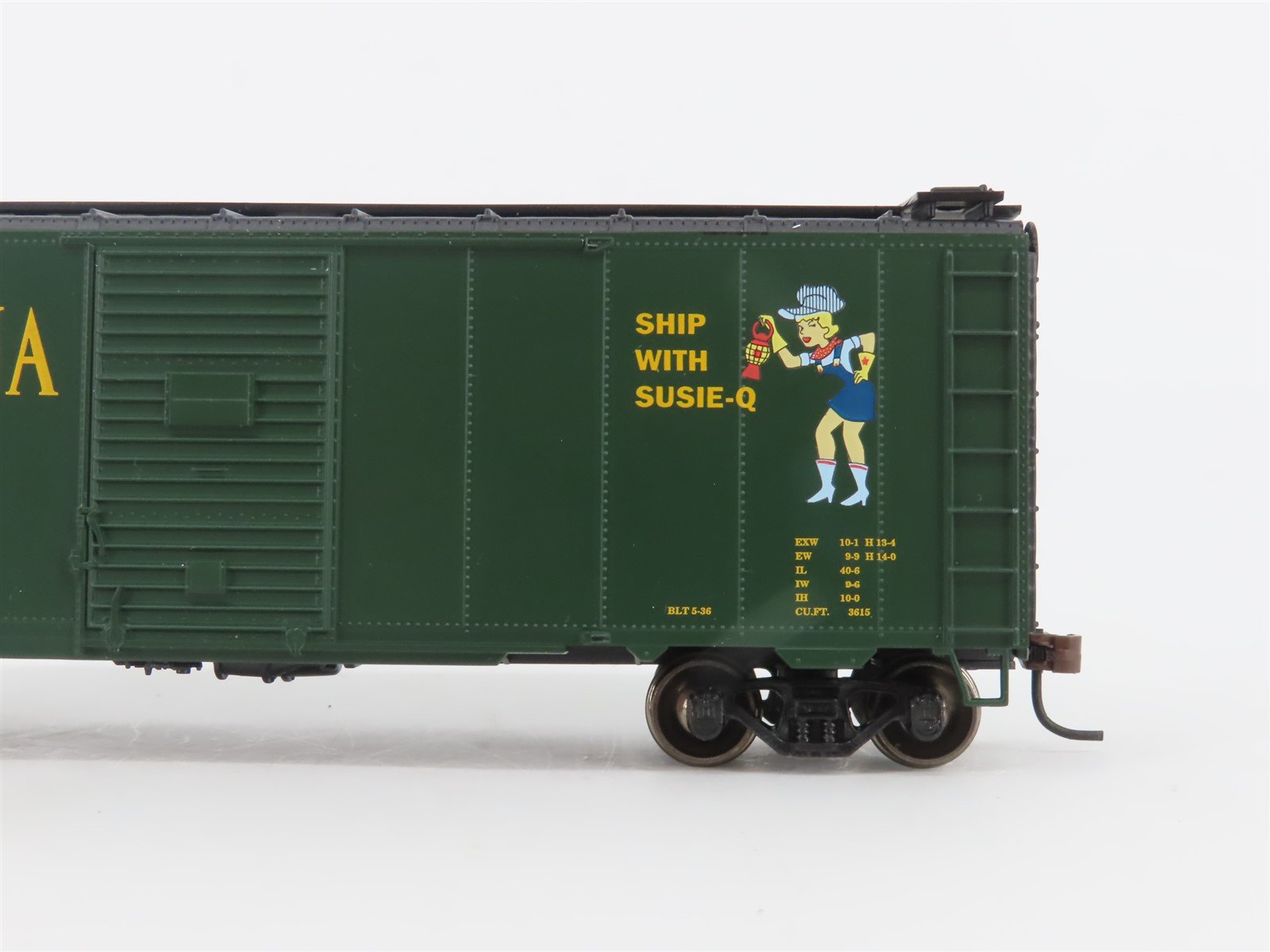 HO Scale Athearn 70006 NYSW Susquehanna Susie-Q 40' Single Door Box Car #524