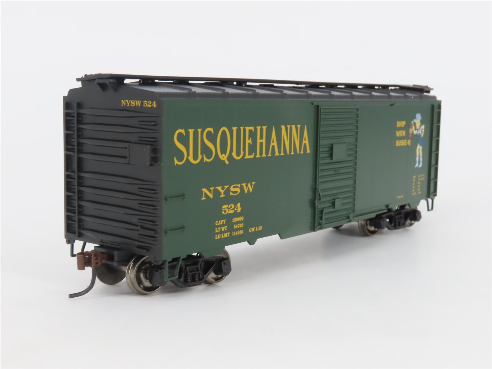 HO Scale Athearn 70006 NYSW Susquehanna Susie-Q 40' Single Door Box Car #524