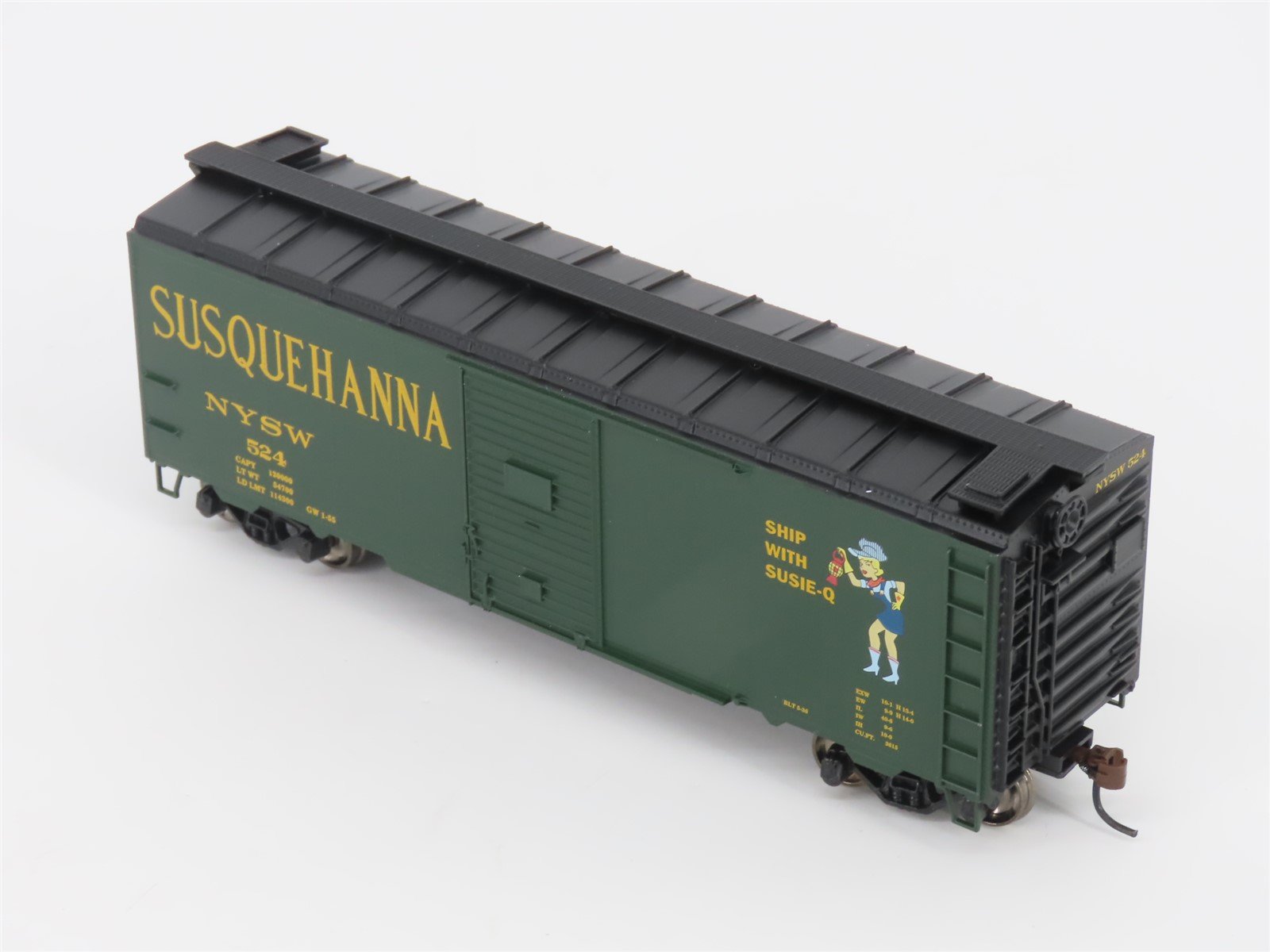 HO Scale Athearn 70006 NYSW Susquehanna Susie-Q 40' Single Door Box Car #524