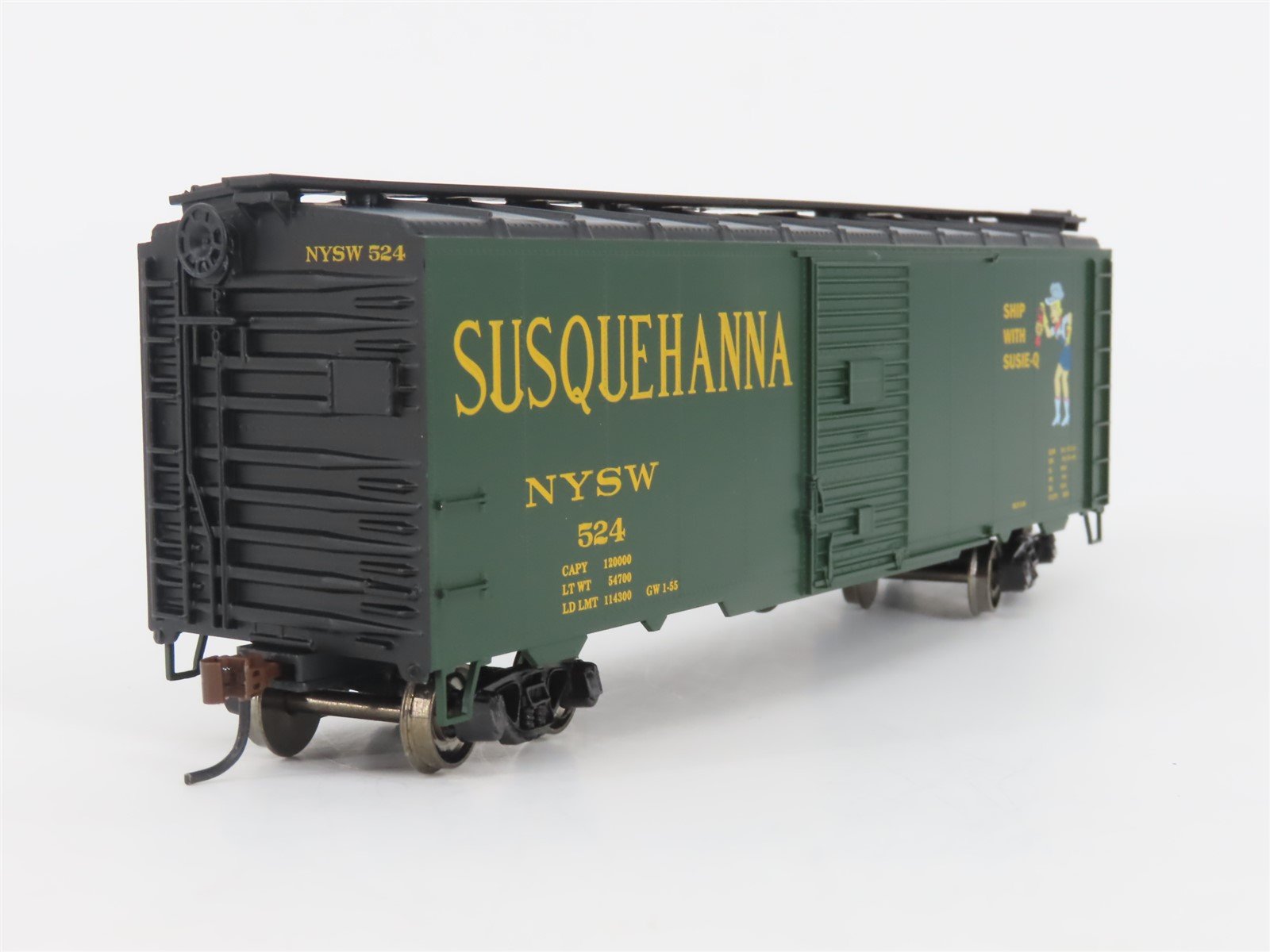 HO Scale Athearn 70006 NYSW Susquehanna Susie-Q 40' Single Door Box Car #524