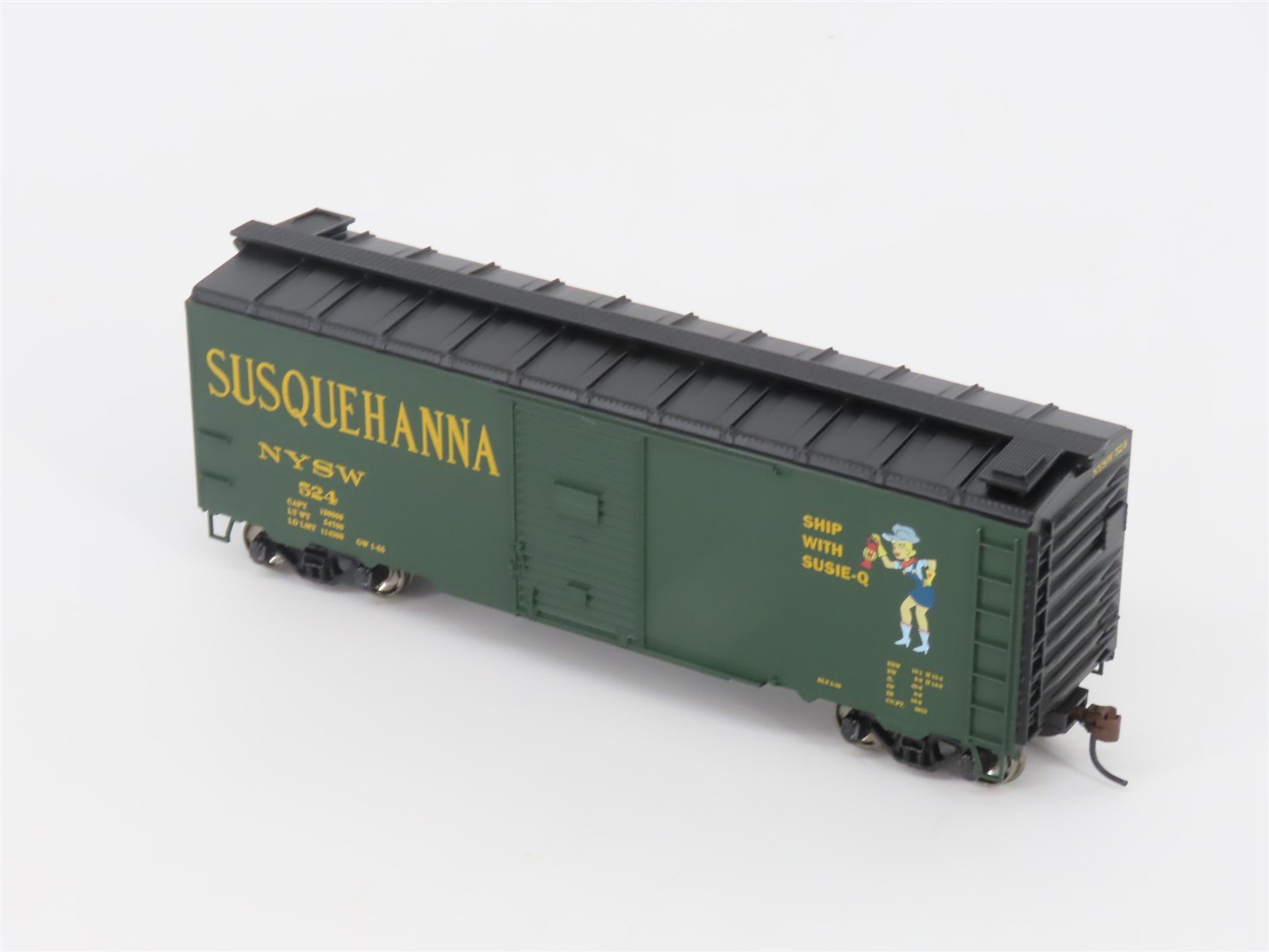 HO Scale Athearn 70006 NYSW Susquehanna Susie-Q 40' Single Door Box Car #524