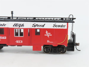 HO Athearn Roundhouse RND90192 NKP Nickel Plate Road Bay Window Caboose #413