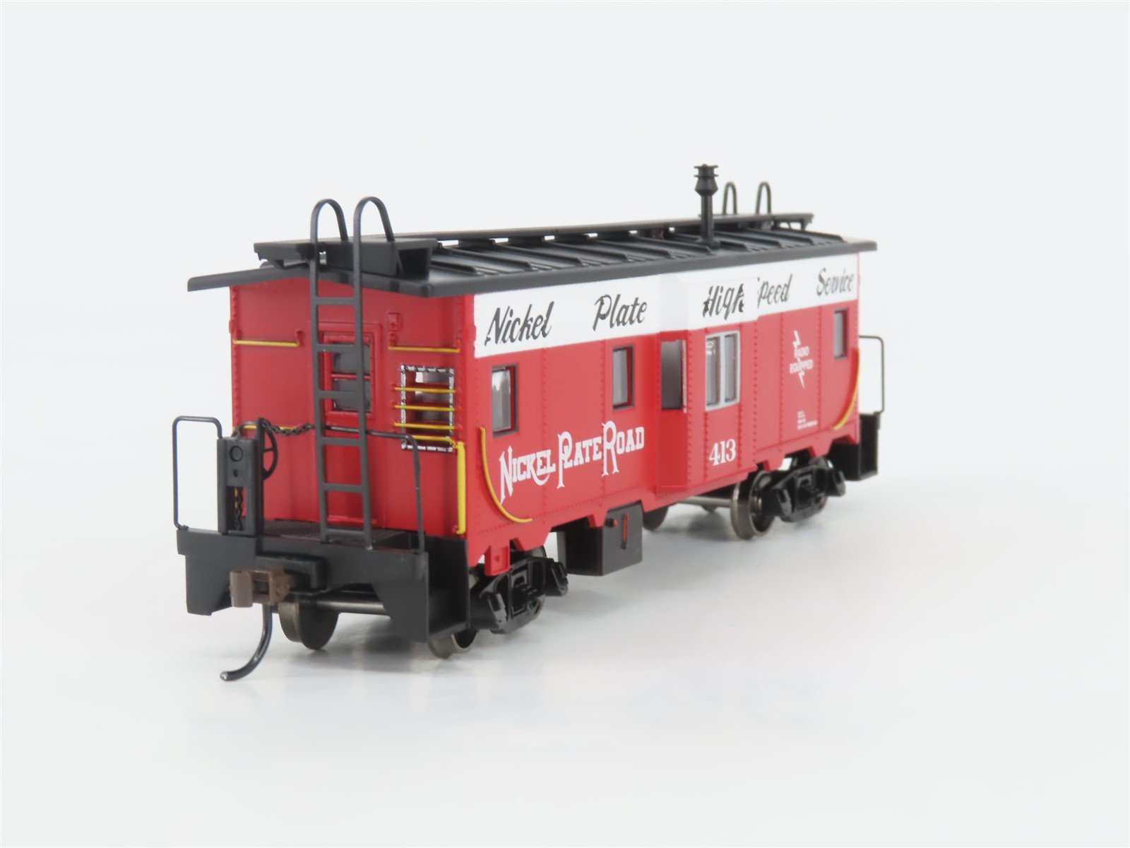 HO Athearn Roundhouse RND90192 NKP Nickel Plate Road Bay Window Caboose #413
