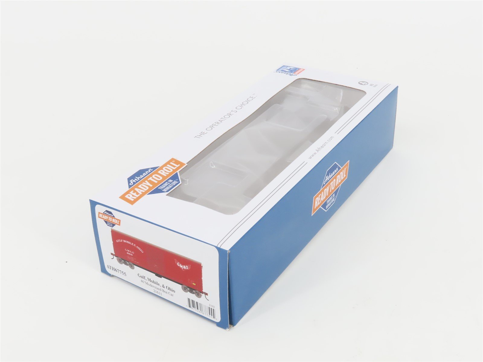 HO Scale Athearn ATH67755 GM&O Gulf Mobile & Ohio 40' Single Door Box Car #21611