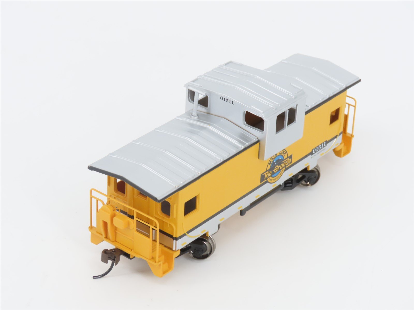 HO Bachmann Silver Series 17706 D&RGW Rio Grande 36' Wide Vision Caboose #01511