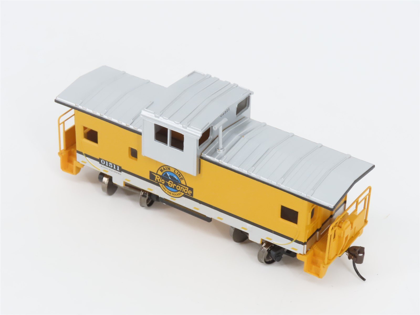 HO Bachmann Silver Series 17706 D&RGW Rio Grande 36' Wide Vision Caboose #01511