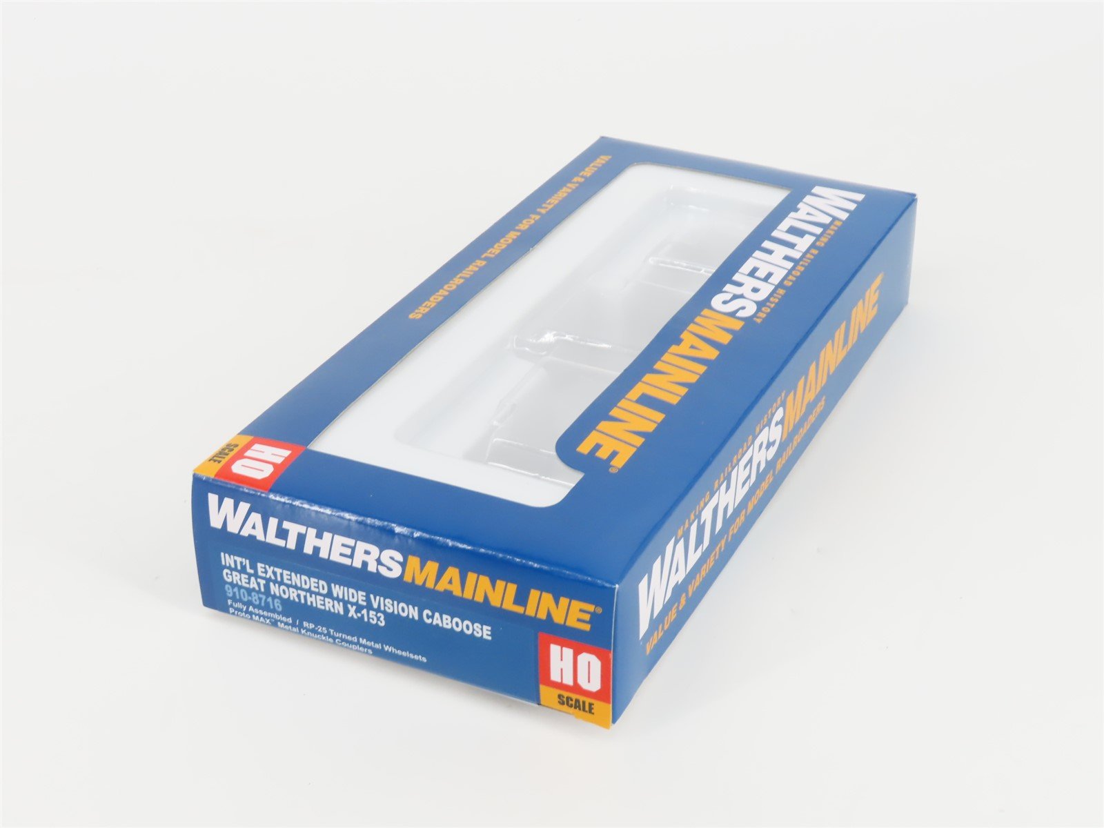 HO Walthers Mainline 910-8716 GN Big Sky Blue Int'l Extended Wide Vision Caboose