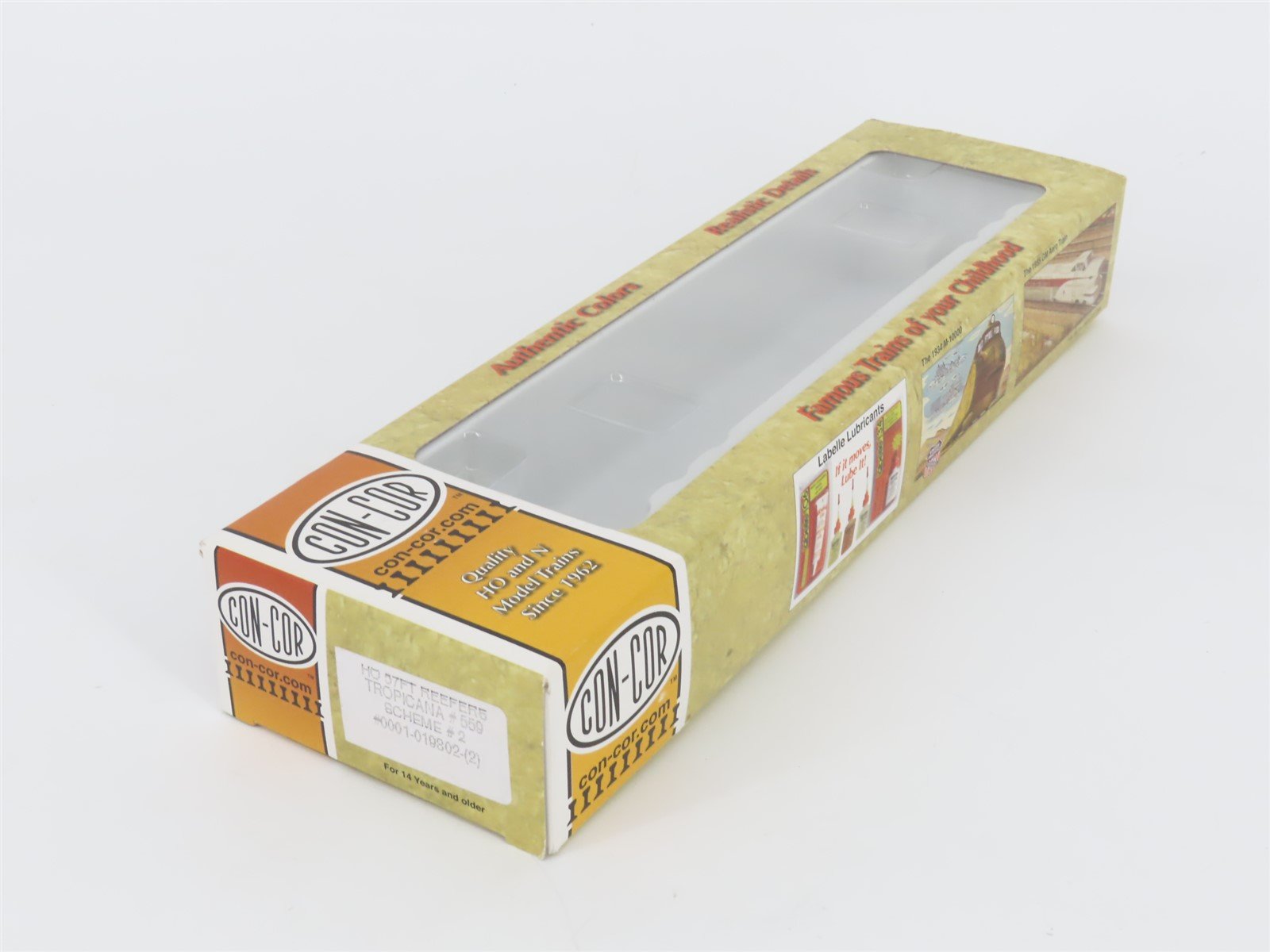 HO Scale Con-Cor 0001-019802-(2) TPIX Tropicana (Scheme #2) 57' Reefer #559