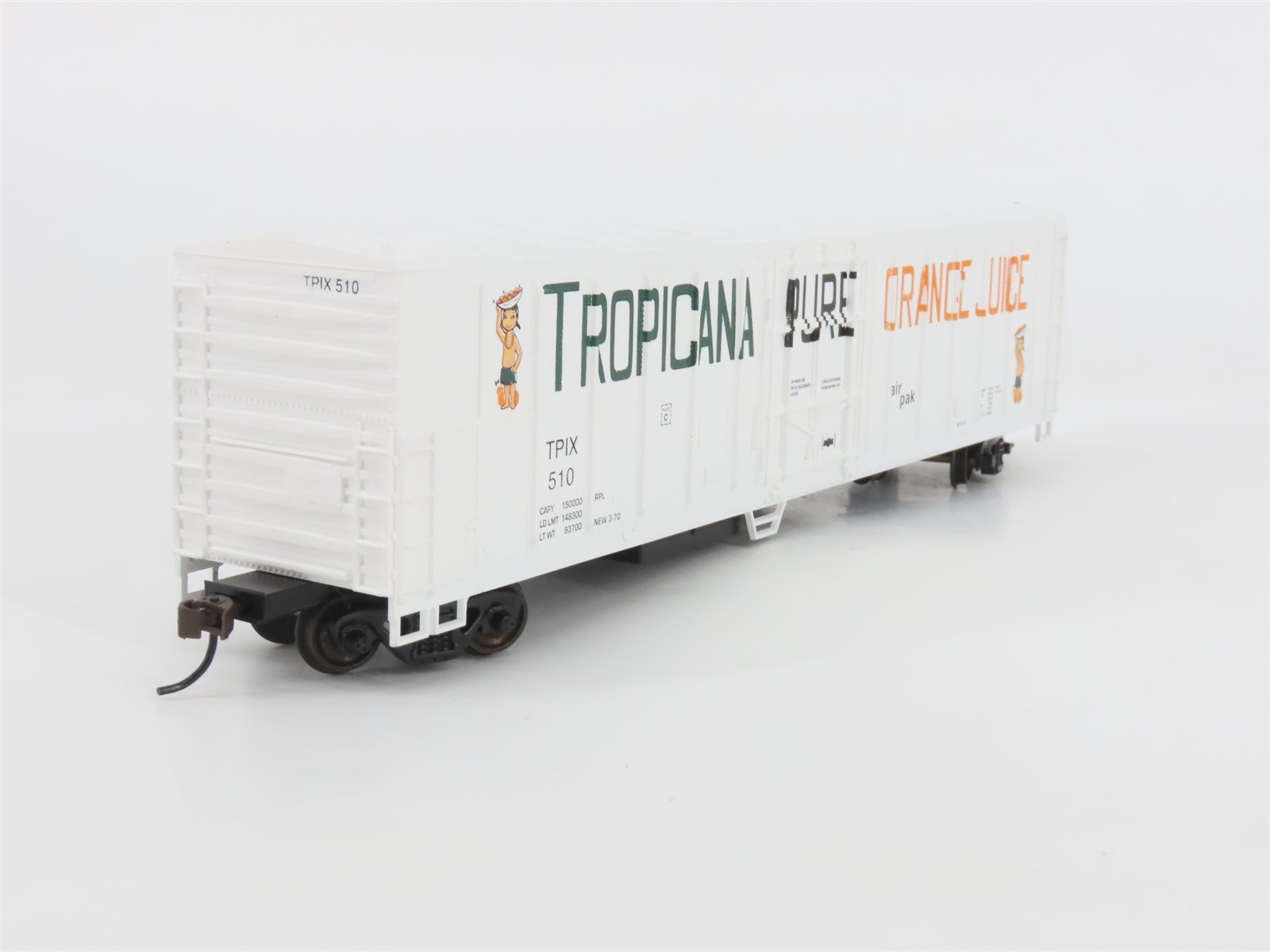 HO Scale Con-Cor 0001-019801-(1) TPIX Tropicana (Scheme #1) 57' Reefer #510