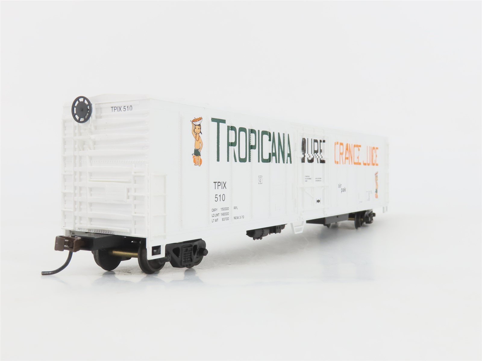 HO Scale Con-Cor 0001-019801-(1) TPIX Tropicana (Scheme #1) 57' Reefer #510