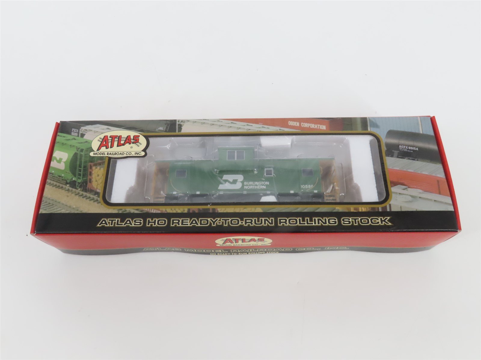 HO Scale Atlas 1901-4 BN Burlington Northern EV Caboose #10586 - SEALED