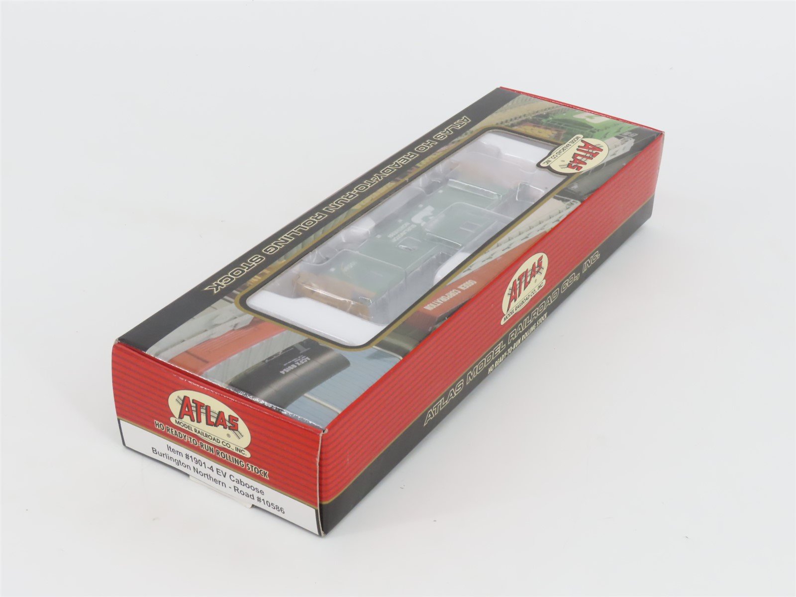 HO Scale Atlas 1901-4 BN Burlington Northern EV Caboose #10586 - SEALED