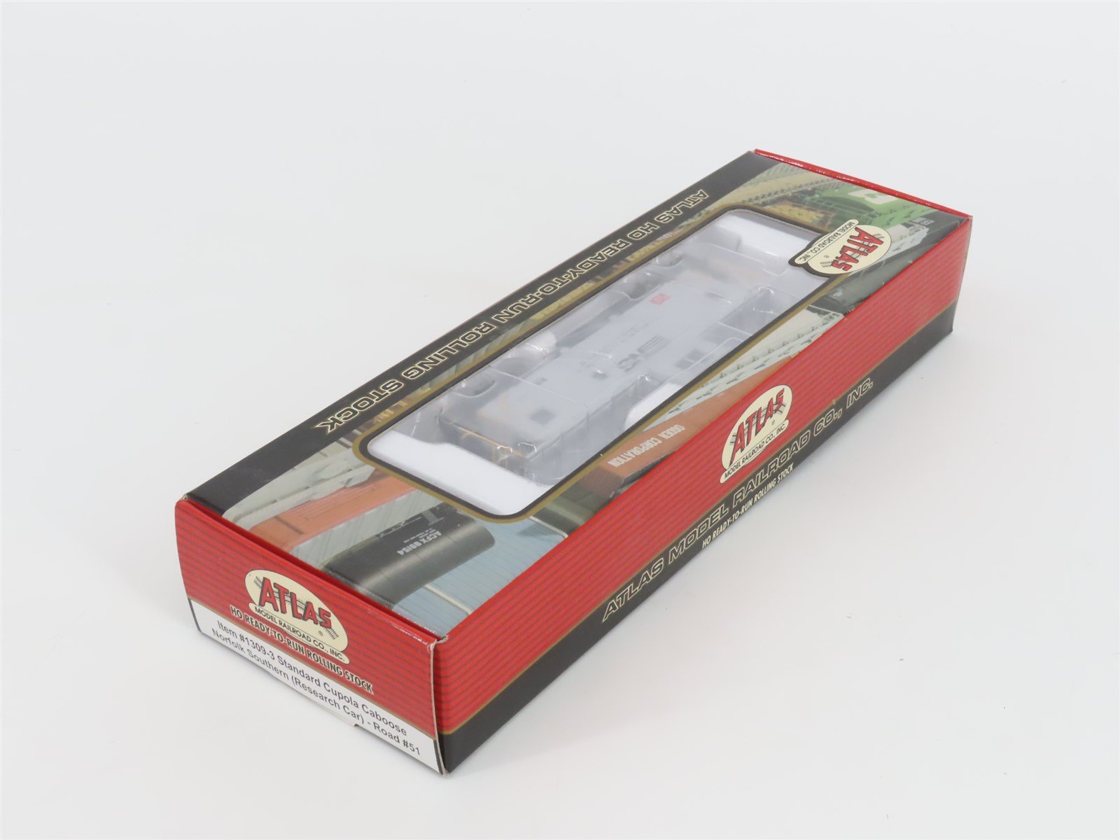 HO Atlas 1309-3 NS Norfolk Southern (Research Car) Cupola Caboose #51 - SEALED