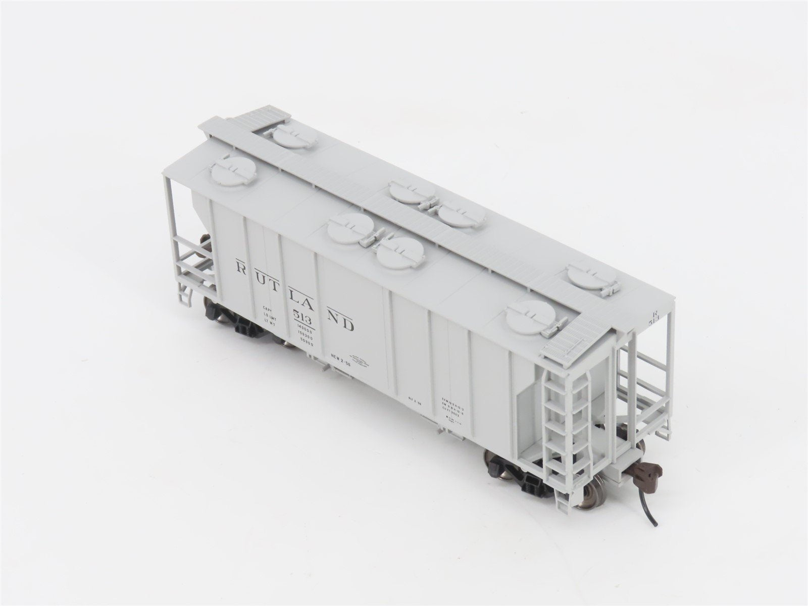 HO Scale Atlas Trainman 20003218 RUT Rutland 2-Bay Covered Hopper #513