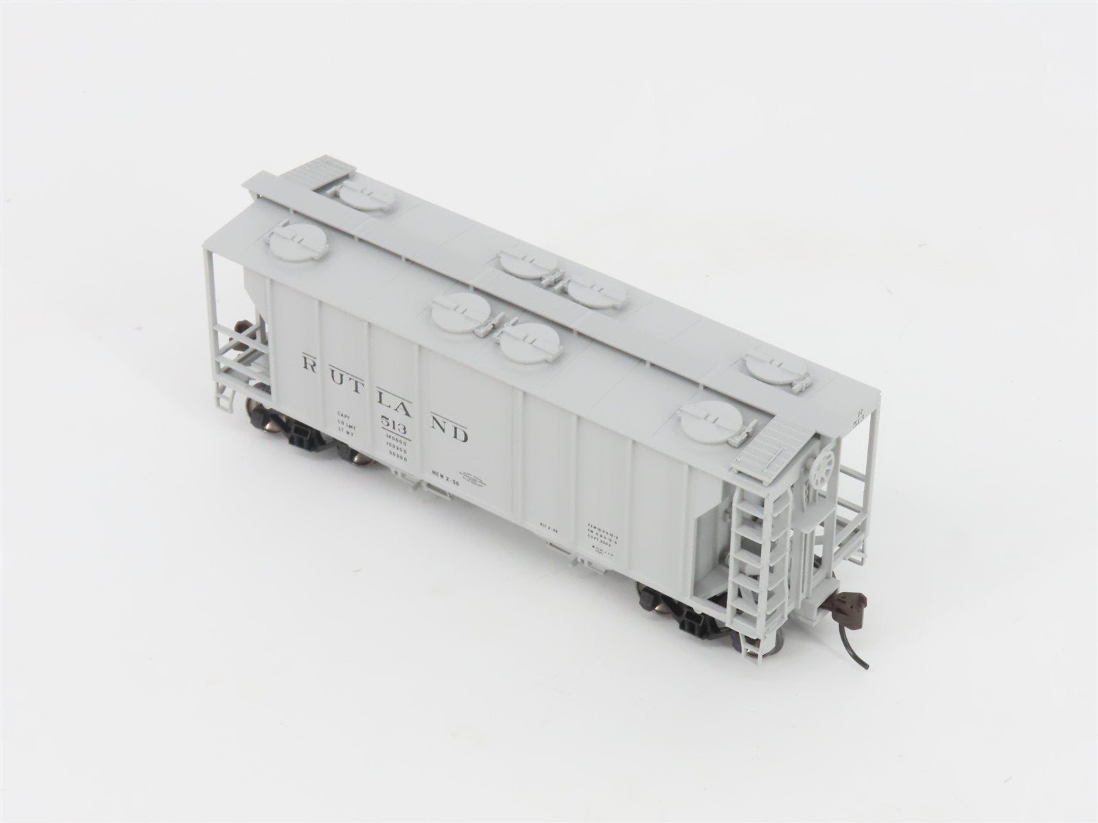 HO Scale Atlas Trainman 20003218 RUT Rutland 2-Bay Covered Hopper #513