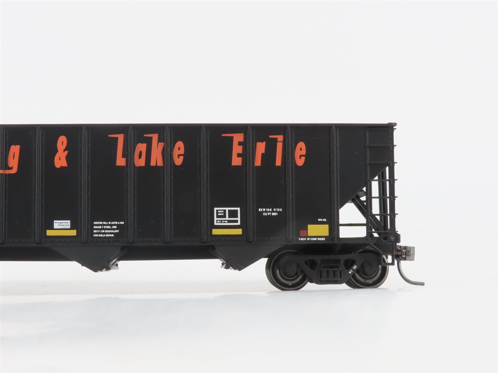 HO Scale Bowser Stewart Hobbies 40662 WE Wheeling & Lake Erie 3-Bay Hopper #510