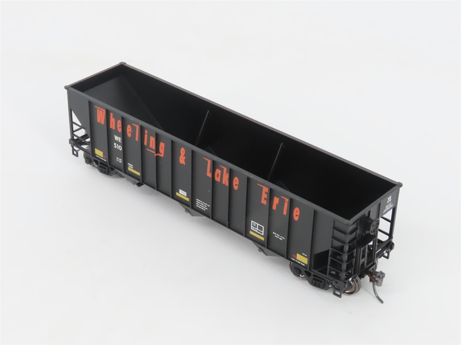 HO Scale Bowser Stewart Hobbies 40662 WE Wheeling & Lake Erie 3-Bay Hopper #510