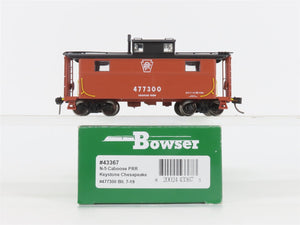 HO Scale Bowser 43367 PRR Pennsylvania Keystone Chesapeake N-5 Caboose #477300