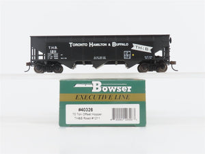 HO Bowser Executive Line Stewart Hobbies 40326 TH&B 3-Bay Open Hopper #1211