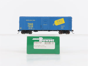 HO Scale Bowser 42737 TA&G TAG Route 40' Single Door Box Car #7036
