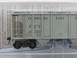HO Scale Kadee 8652 FEC Florida East Coast 2-Bay Covered Hopper #14103 - Sealed