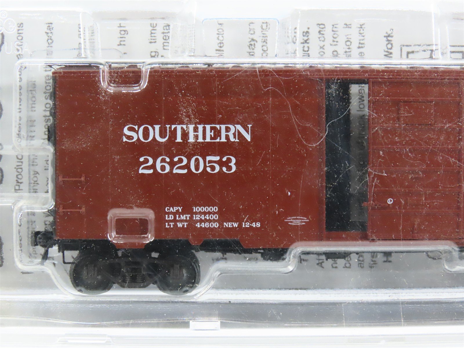 HO Scale Kadee 4324 SOU Southern 40' Single Door Box Car #262053 - Sealed